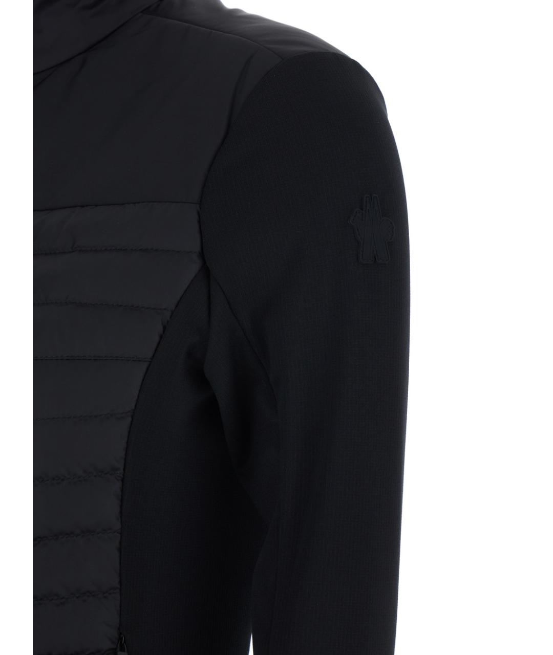 MONCLER GRENOBLE Черная полиэстеровая куртка, фото 3