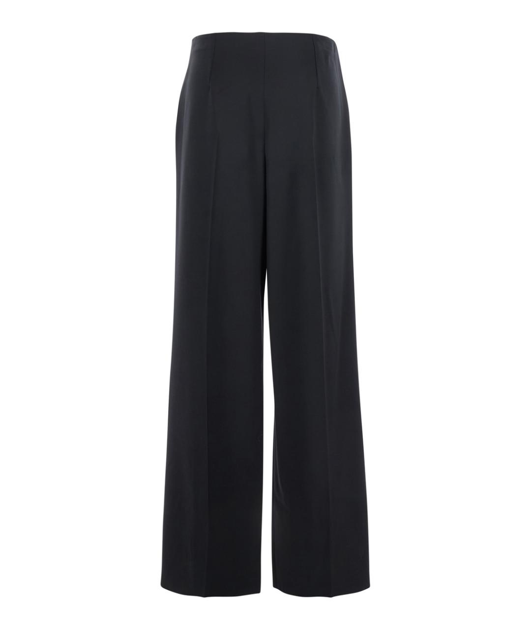 FENDI Черные шерстяные прямые брюки, фото 2