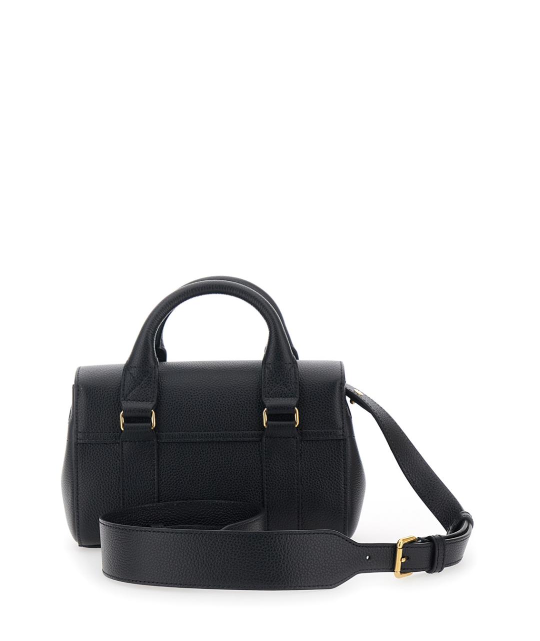 MULBERRY Черная кожаная сумка с короткими ручками, фото 2