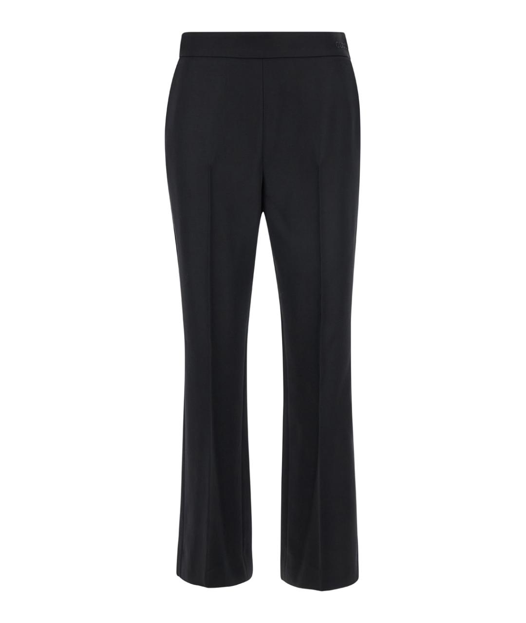 GUCCI Черные шерстяные прямые брюки, фото 1