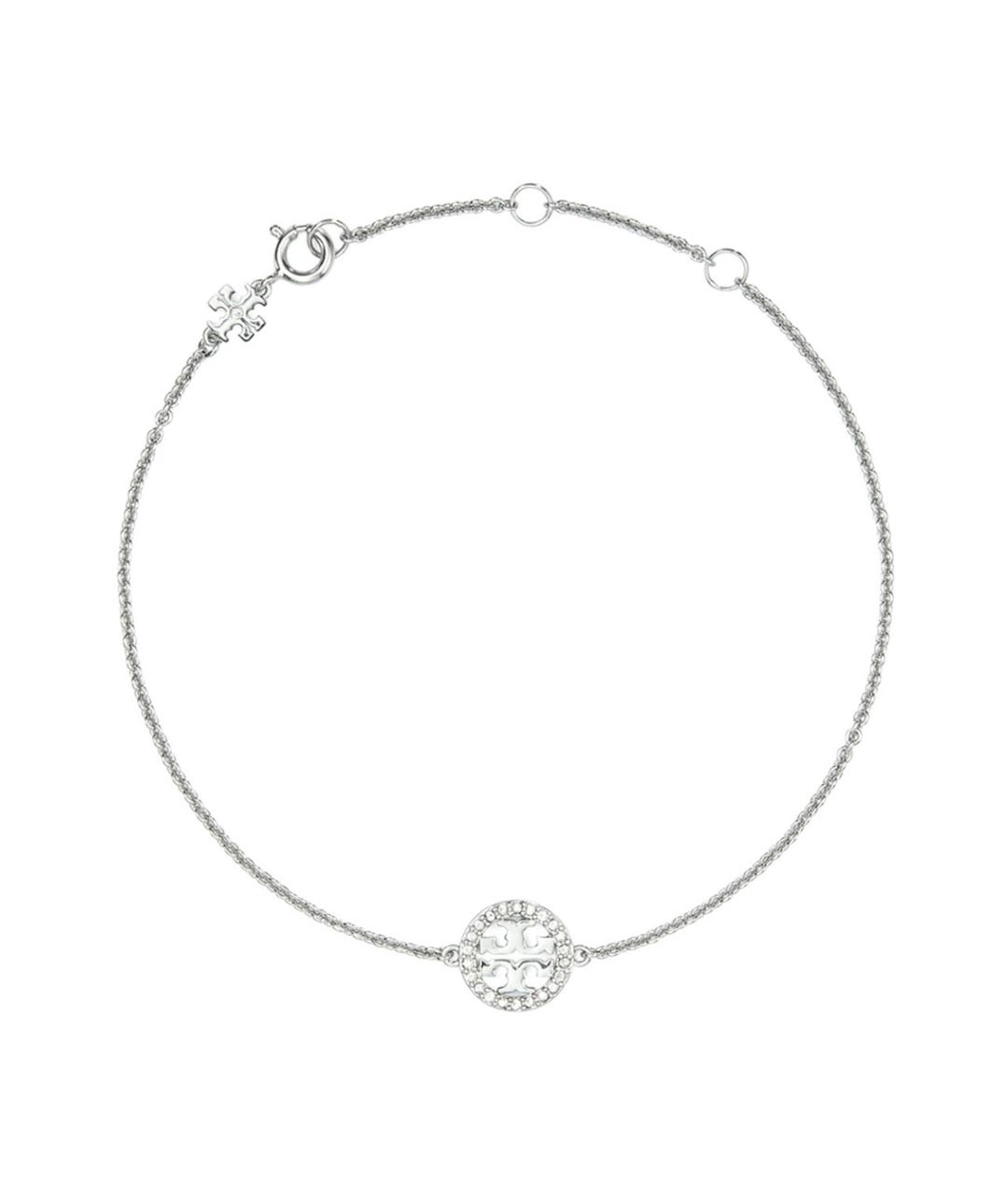 TORY BURCH Серебрянный металлический браслет, фото 1