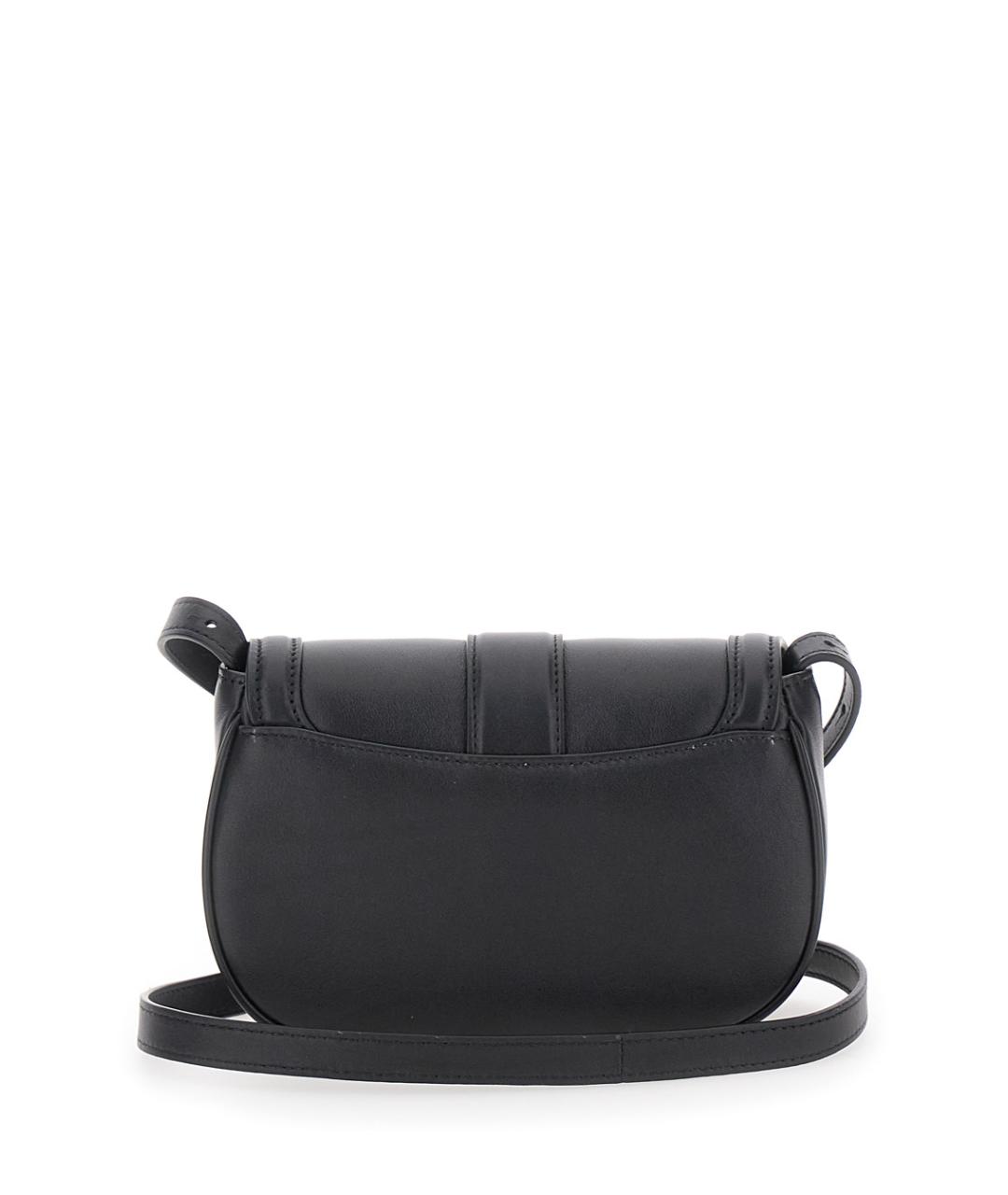 ALEXANDER MCQUEEN Черная кожаная сумка через плечо, фото 2