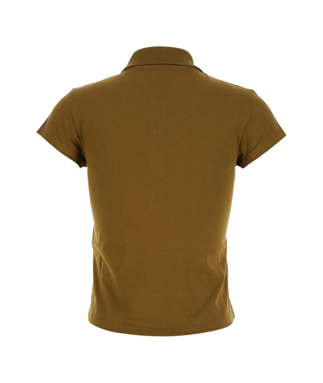 THE ATTICO Зеленая хлопковая футболка, фото 2