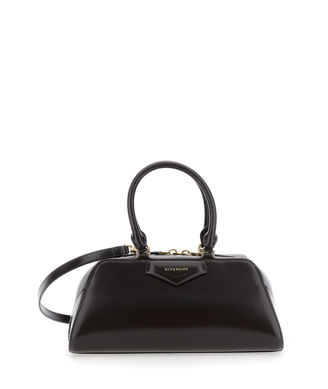 GIVENCHY Коричневая кожаная сумка с короткими ручками, фото 1