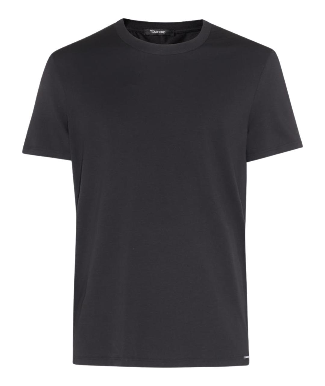 TOM FORD Черная хлопковая футболка, фото 1