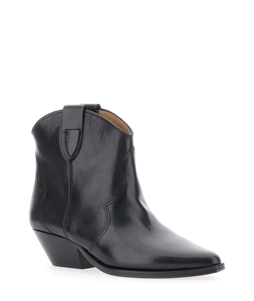 ISABEL MARANT Черные кожаные сапоги, фото 2