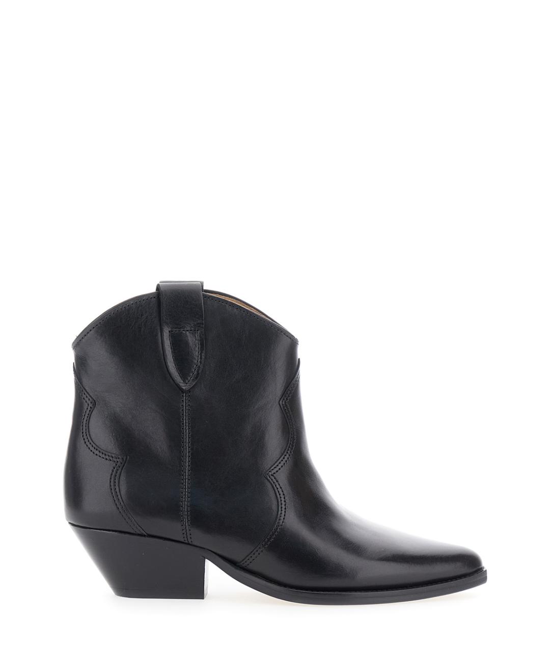 ISABEL MARANT Черные кожаные сапоги, фото 1