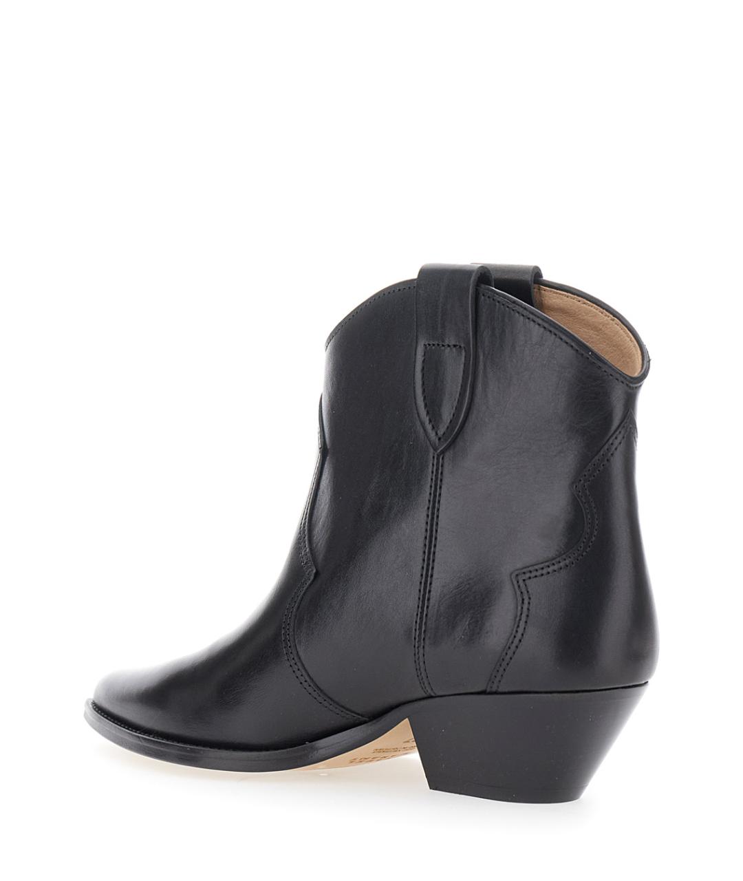 ISABEL MARANT Черные кожаные сапоги, фото 3