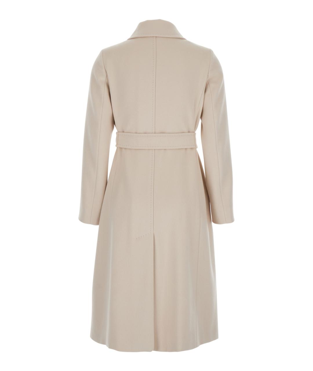 MAX MARA STUDIO Бежевое шерстяное пальто, фото 2
