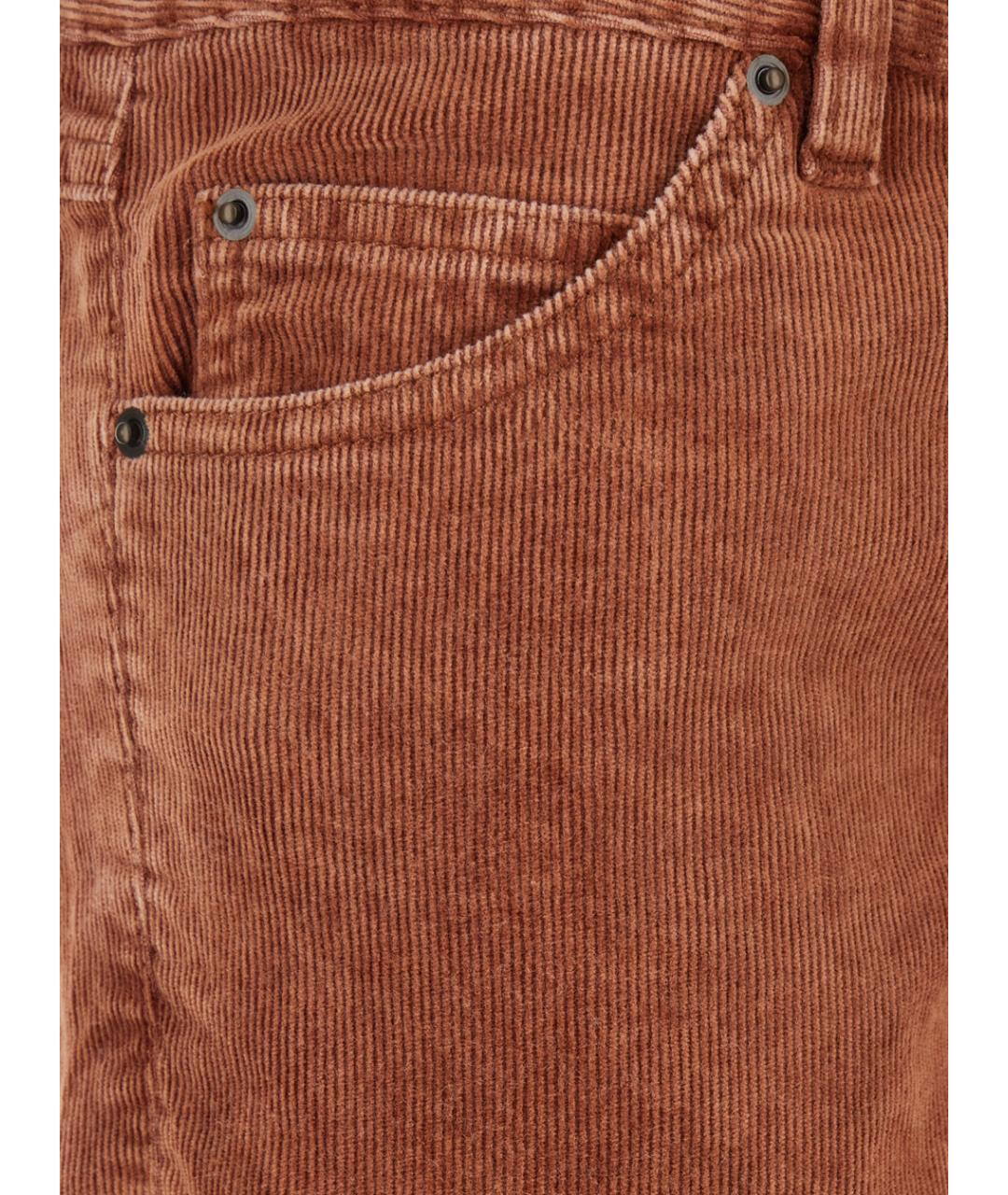 ISABEL MARANT Оранжевое хлопковые прямые брюки, фото 3