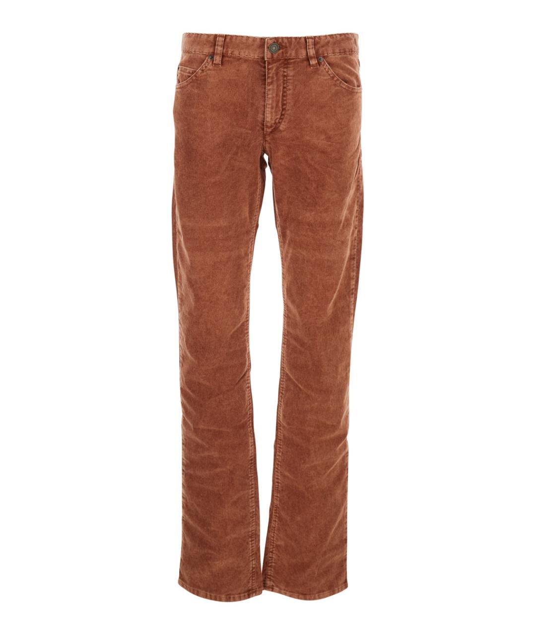 ISABEL MARANT Оранжевое хлопковые прямые брюки, фото 1