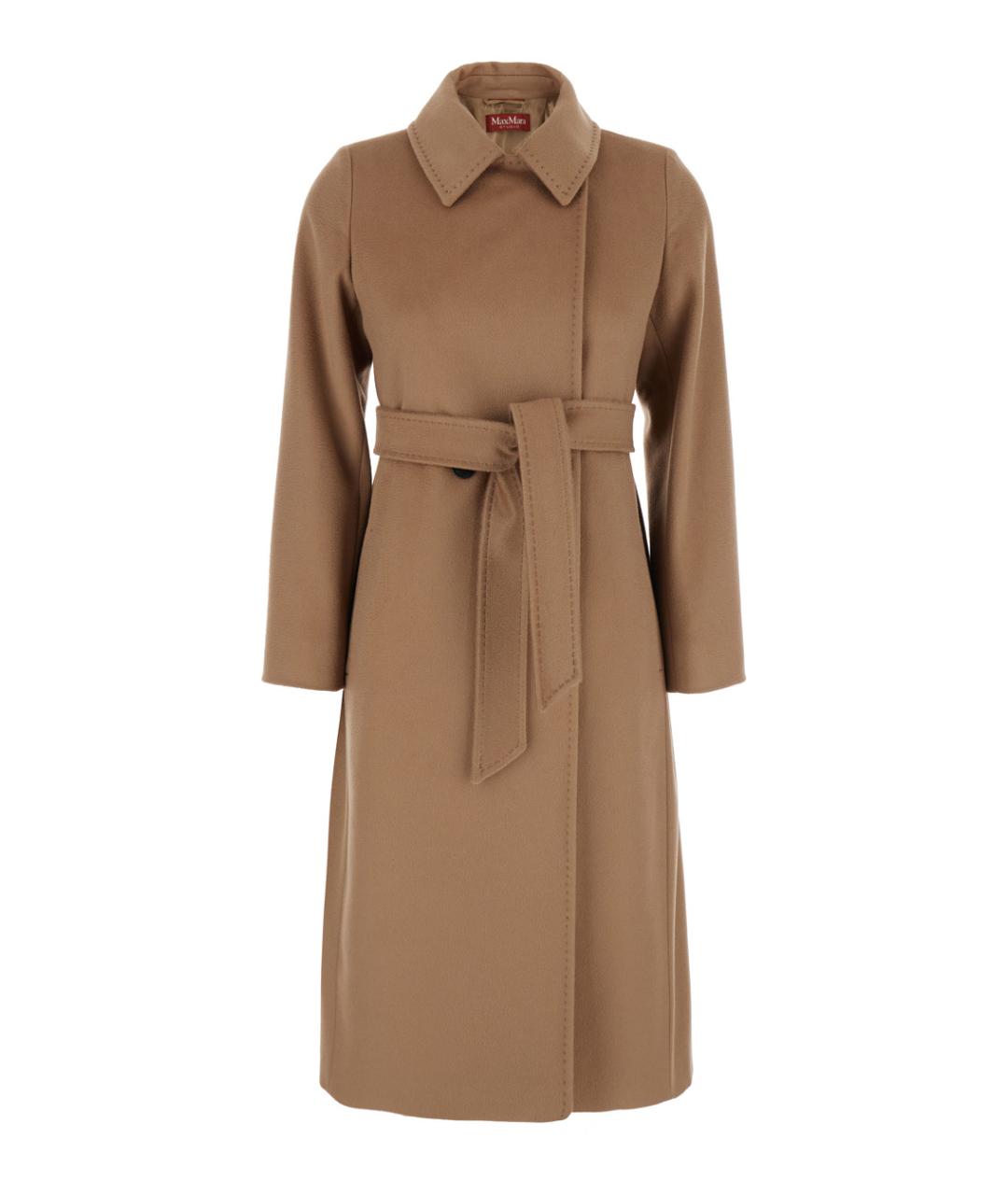 MAX MARA STUDIO Бежевое шерстяное пальто, фото 1