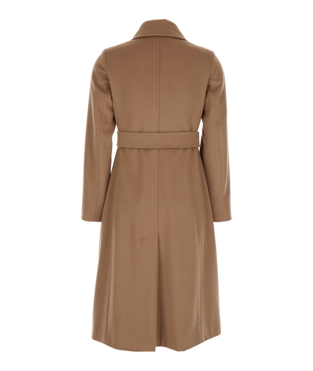 MAX MARA STUDIO Бежевое шерстяное пальто, фото 2