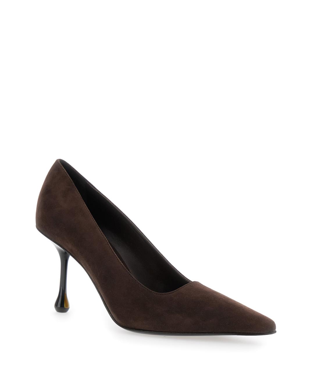 JIMMY CHOO Коричневые замшевые туфли, фото 2