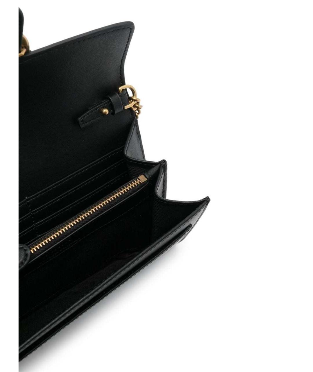 PINKO Черный кожаный кошелек, фото 3