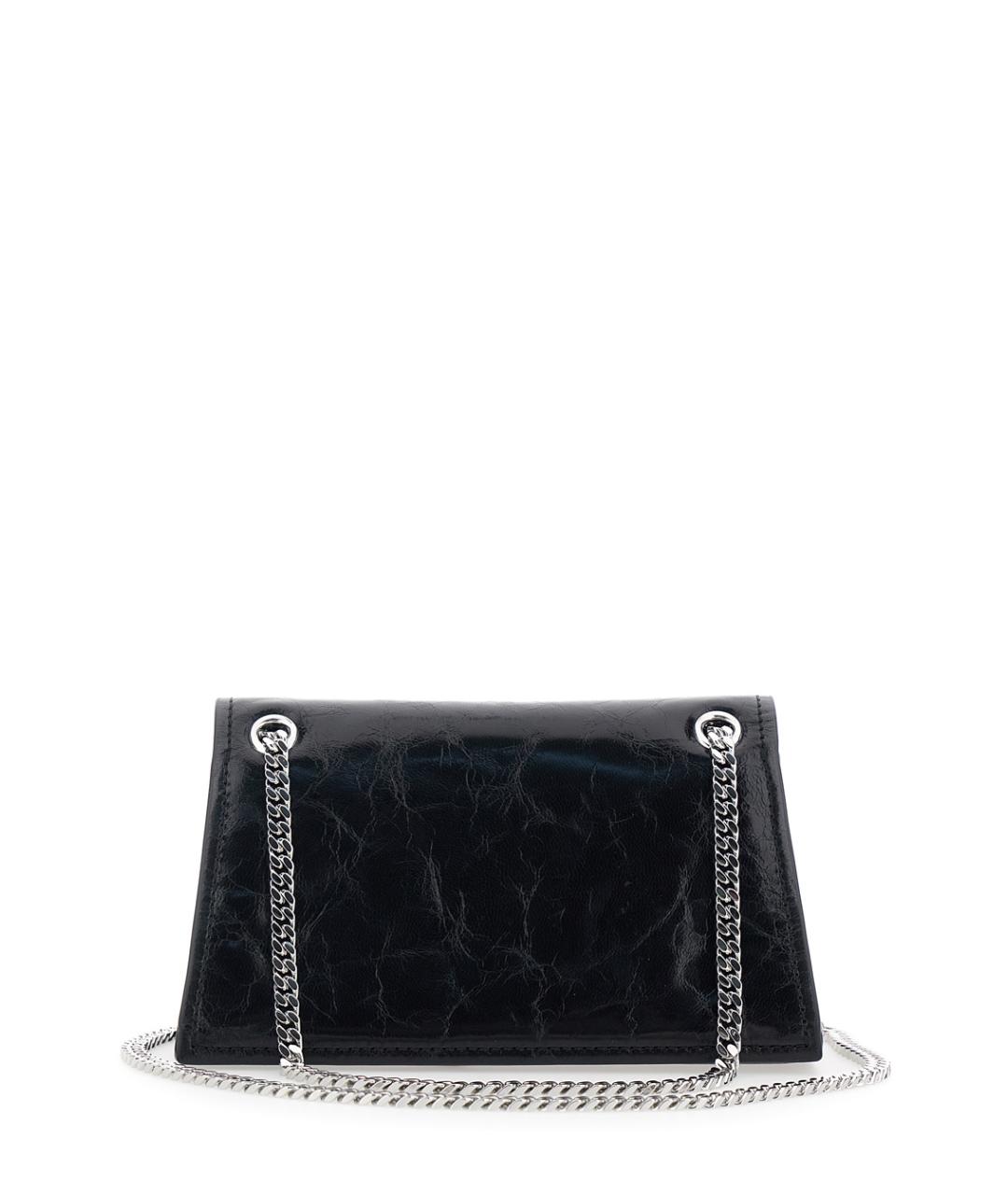 TORY BURCH Черная кожаная сумка через плечо, фото 2