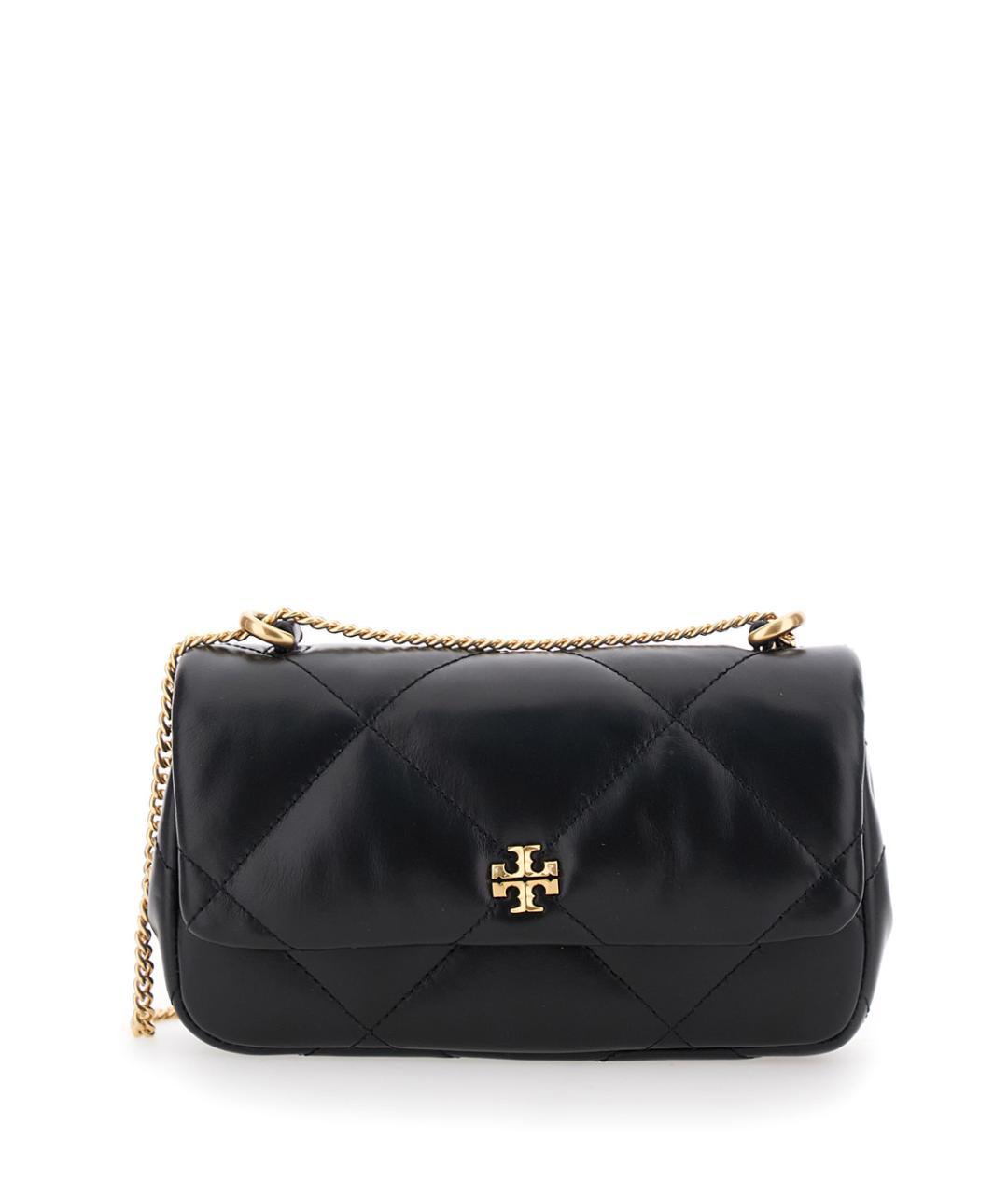 TORY BURCH Черная кожаная сумка через плечо, фото 1