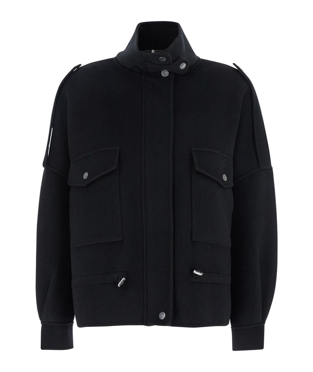 PINKO Черная шерстяная куртка, фото 1