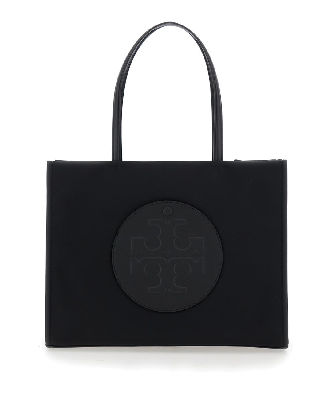 TORY BURCH Черная синтетическая сумка тоут, фото 1