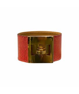 

Браслет HERMES PRE-OWNED Hermes Bougainvillier Lizard Kelly Dog Gold
