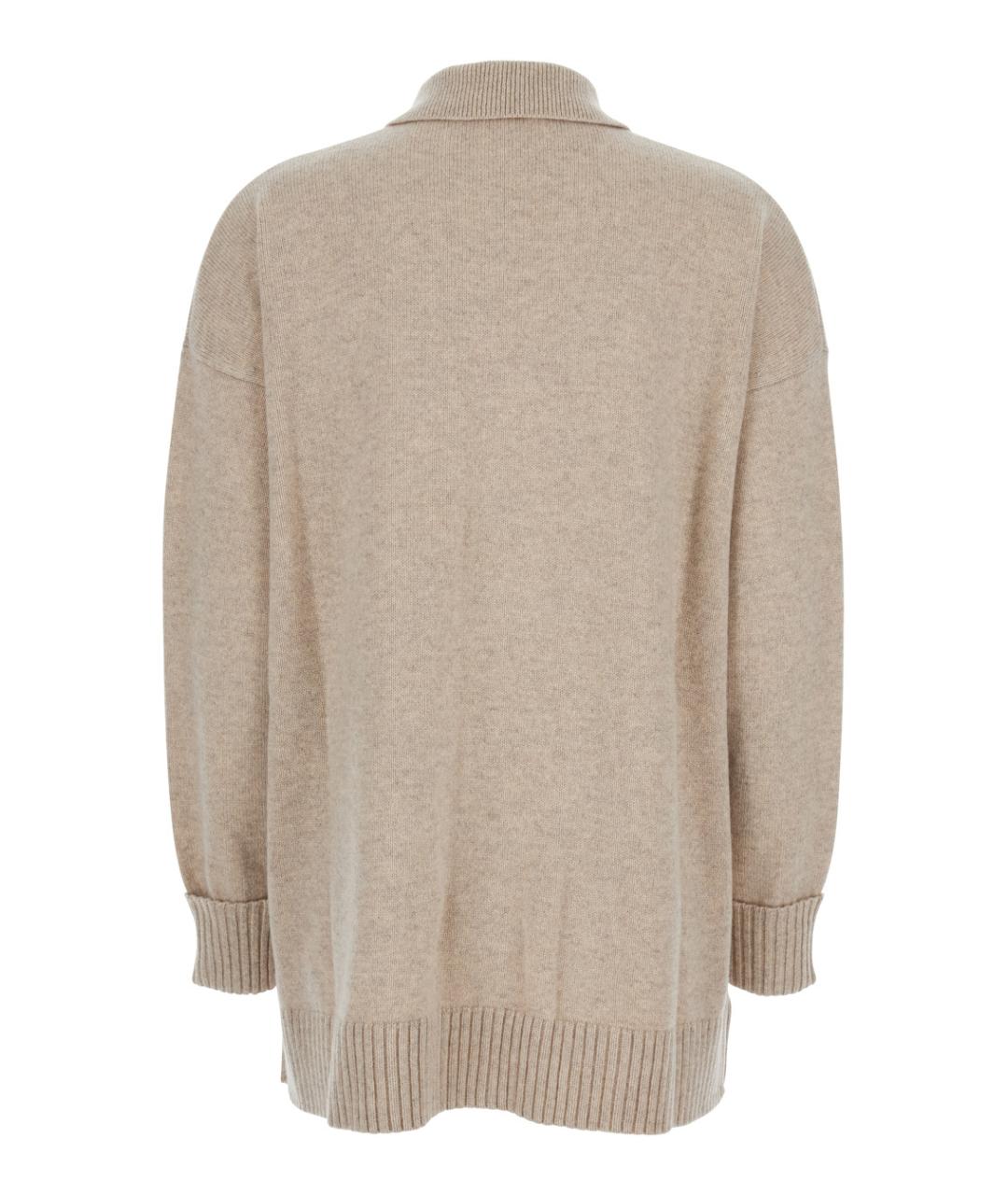 MAX MARA Бежевый кашемировый джемпер / свитер, фото 2