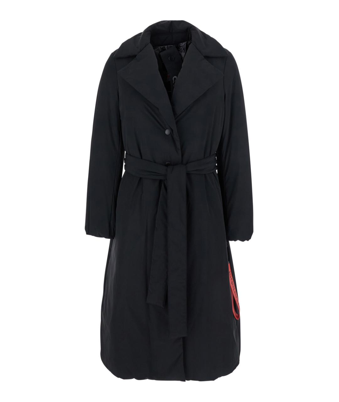 AFTER LABEL Черное полиамидовое пальто, фото 1