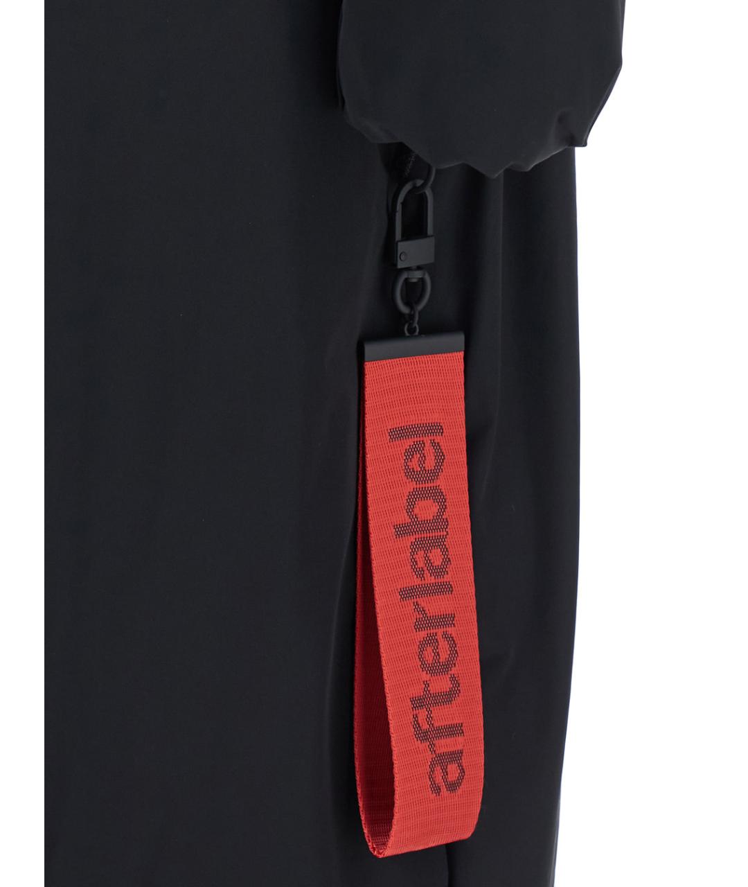 AFTER LABEL Черное полиамидовое пальто, фото 3