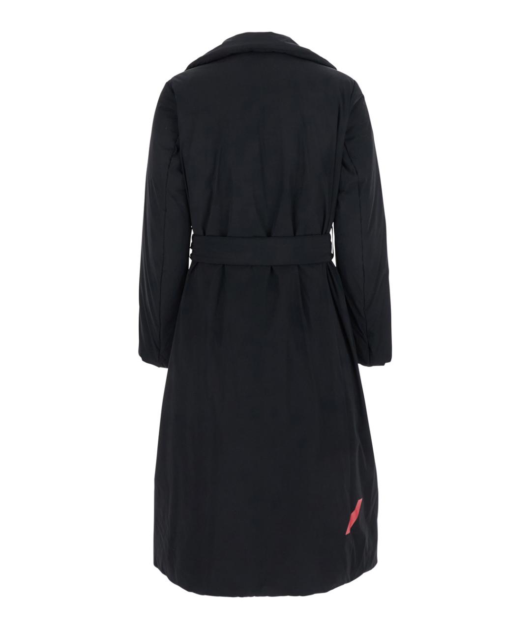AFTER LABEL Черное полиамидовое пальто, фото 2