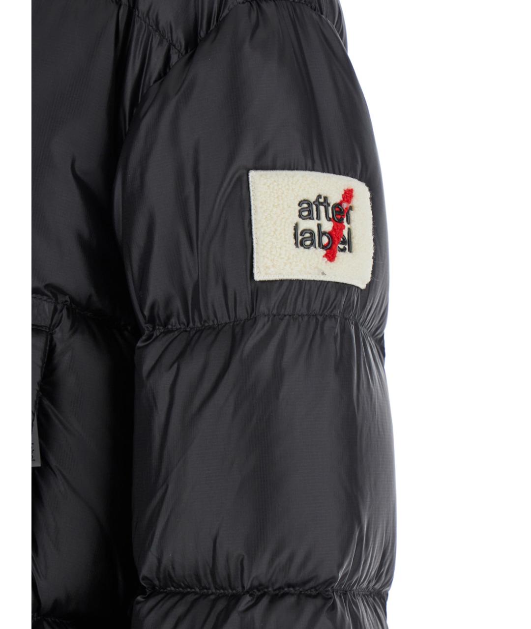 AFTER LABEL Черный полиамидовый пуховик, фото 3