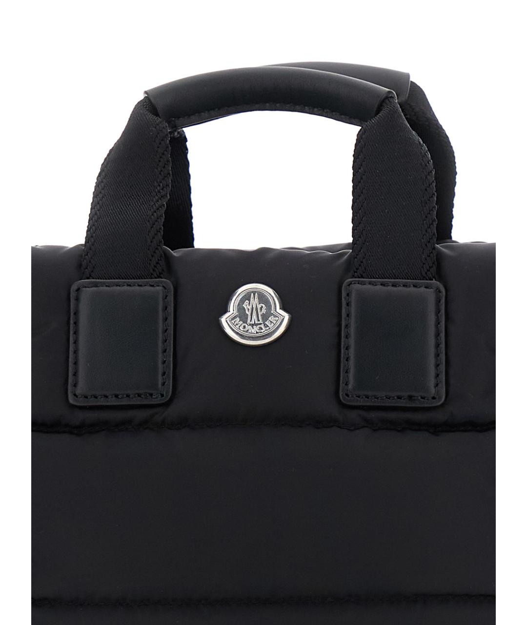 MONCLER Черная синтетическая сумка через плечо, фото 3