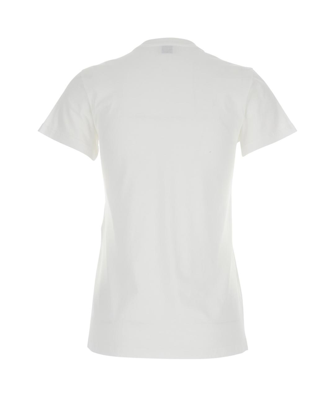 SAINT LAURENT Белая хлопковая футболка, фото 2