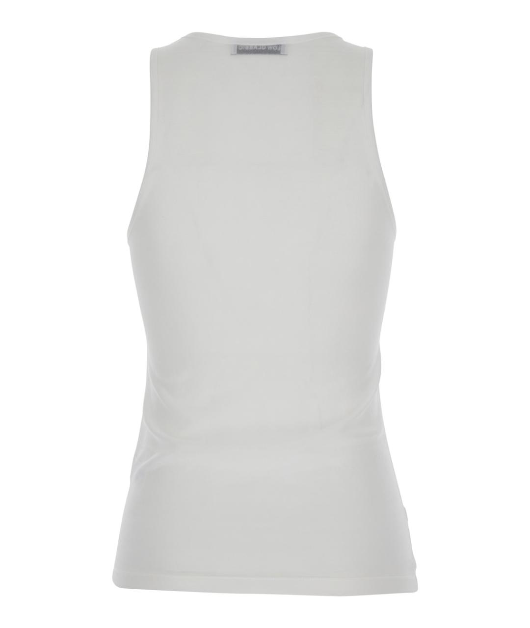 LOW CLASSIC Белая полиэстеровая майка, фото 2