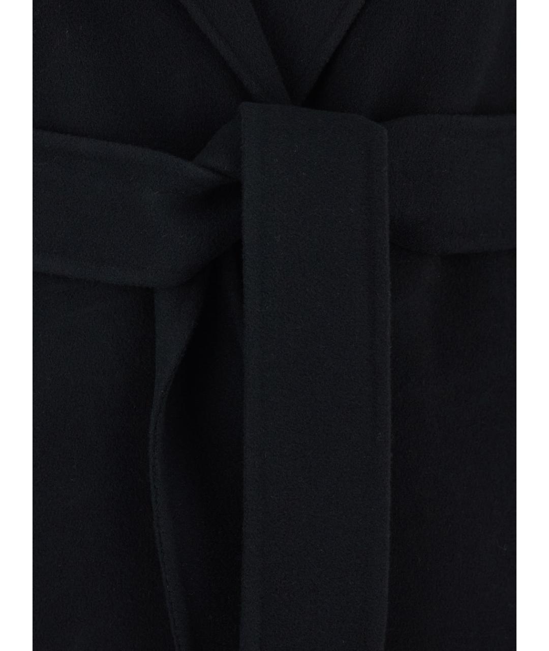 'S MAX MARA Черное шерстяное пальто, фото 3