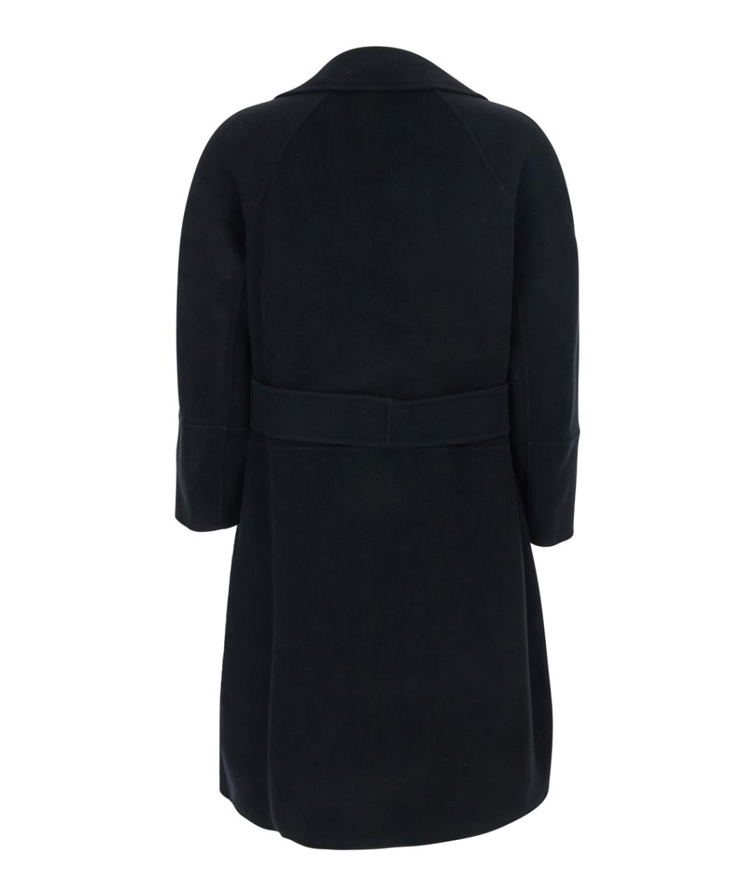 'S MAX MARA Черное шерстяное пальто, фото 2