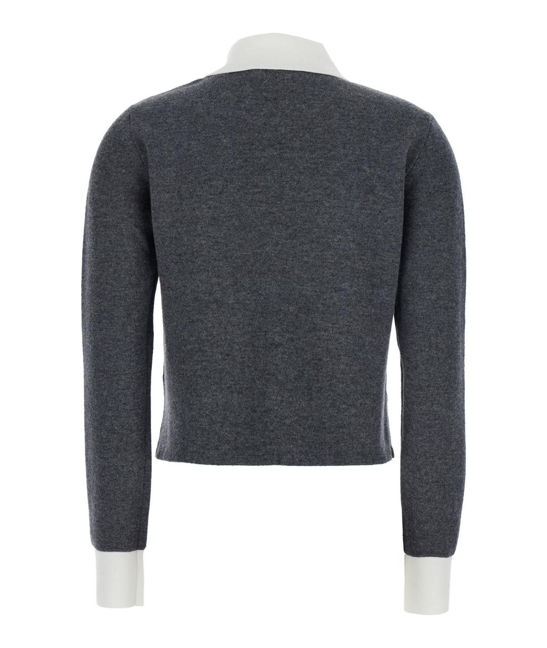 SELF-PORTRAIT Серый шерстяной кардиган, фото 2