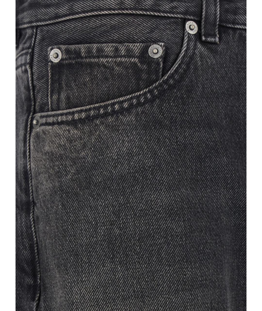 HAIKURE Черные хлопковые джинсы клеш, фото 3