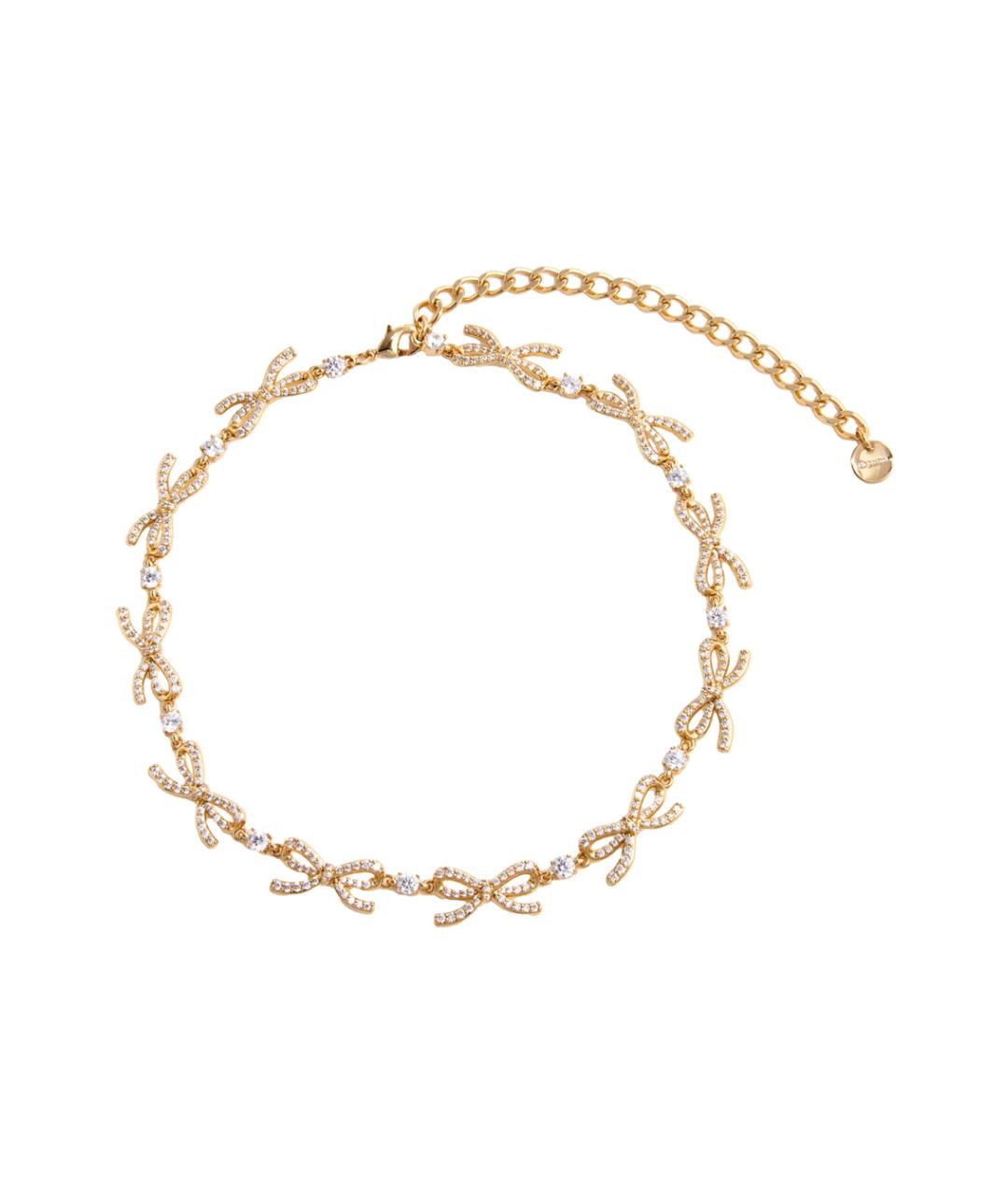 SELF-PORTRAIT Золотой металлический чокер, фото 1