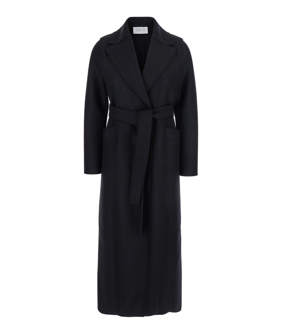 HARRIS WHARF LONDON Черное шерстяное пальто, фото 1