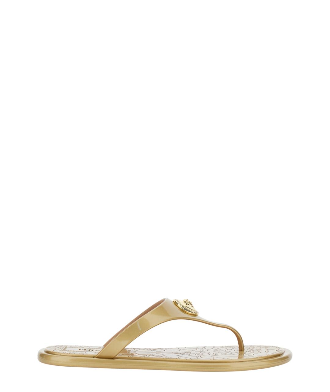VERSACE Бежевые шлепанцы, фото 1