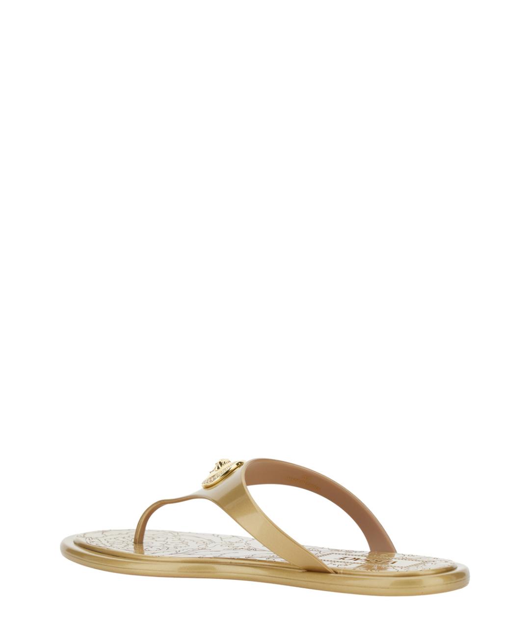 VERSACE Бежевые шлепанцы, фото 3
