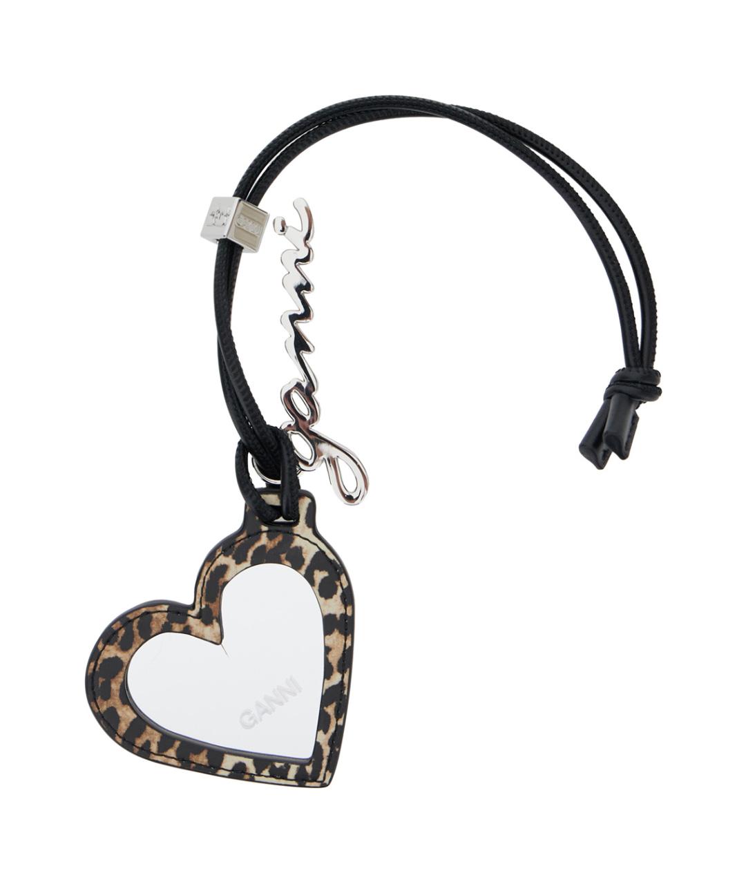 GANNI Коричневый брелок, фото 1