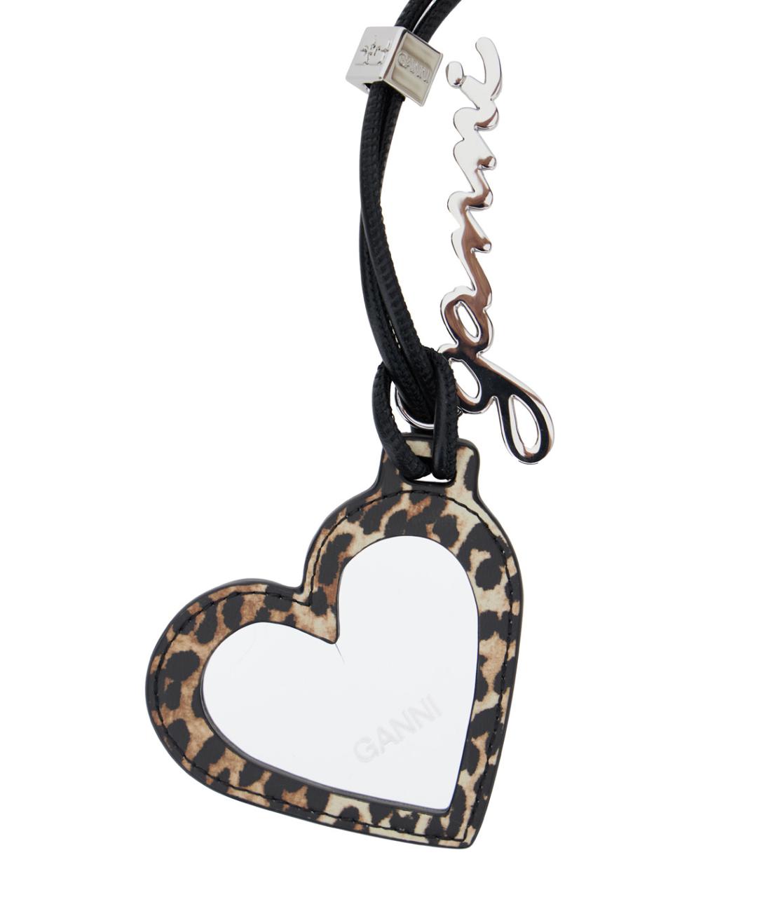 GANNI Коричневый брелок, фото 2