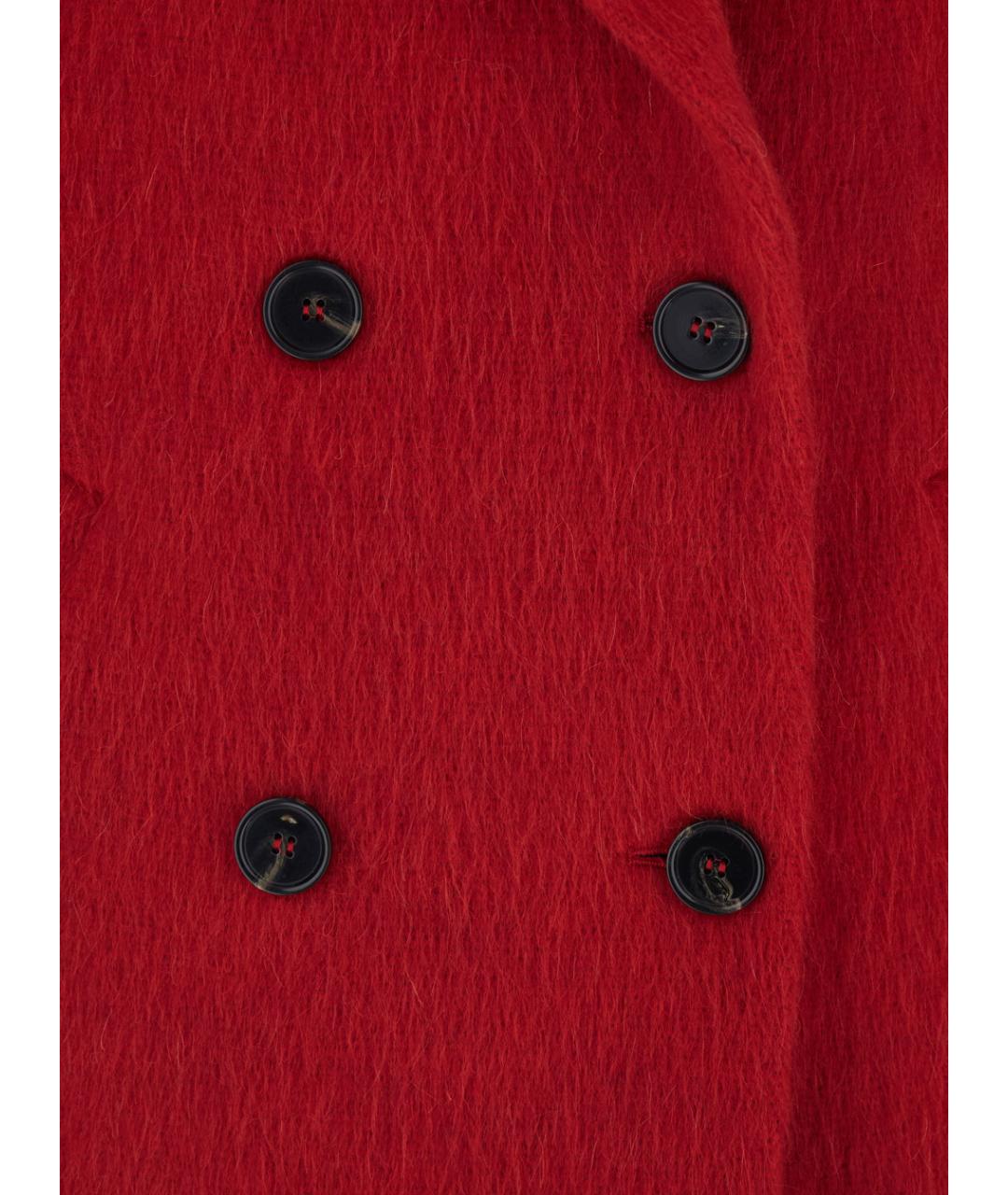 MSGM Красное шерстяное пальто, фото 3