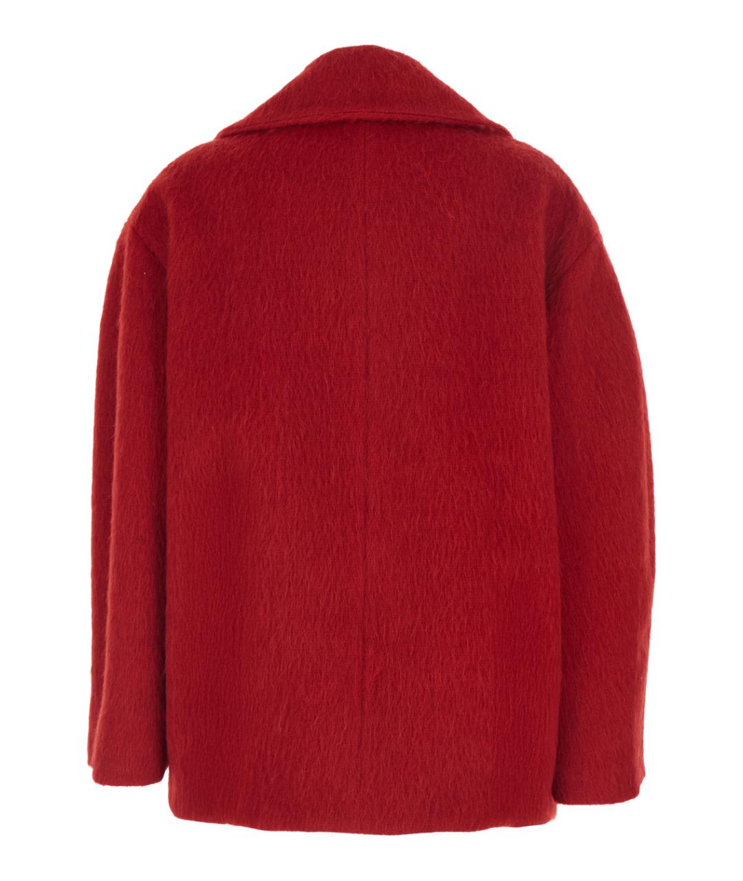 MSGM Красное шерстяное пальто, фото 2