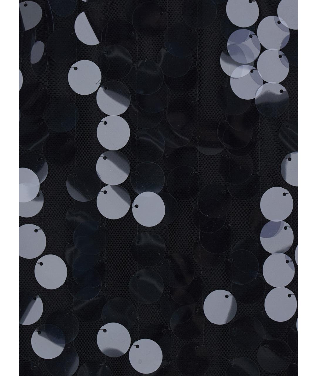 SEMICOUTURE Черная полиэстеровая юбка миди, фото 3