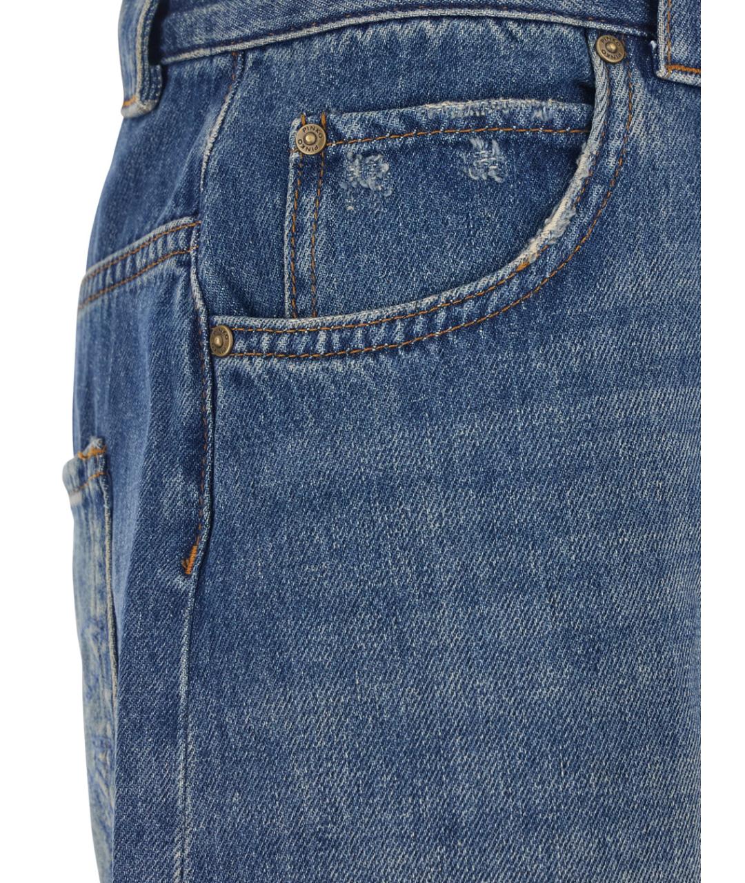 PINKO Синие хлопковые джинсы клеш, фото 2