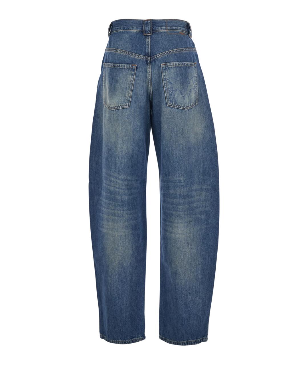 PINKO Синие хлопковые джинсы клеш, фото 1