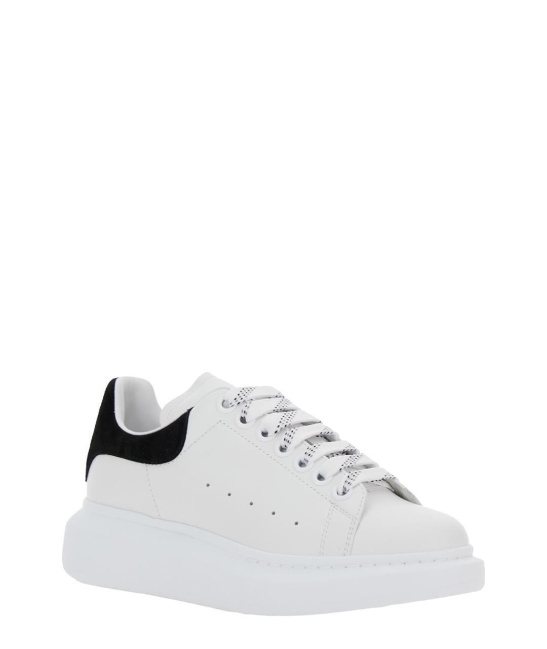 ALEXANDER MCQUEEN Белые кожаные кеды, фото 2