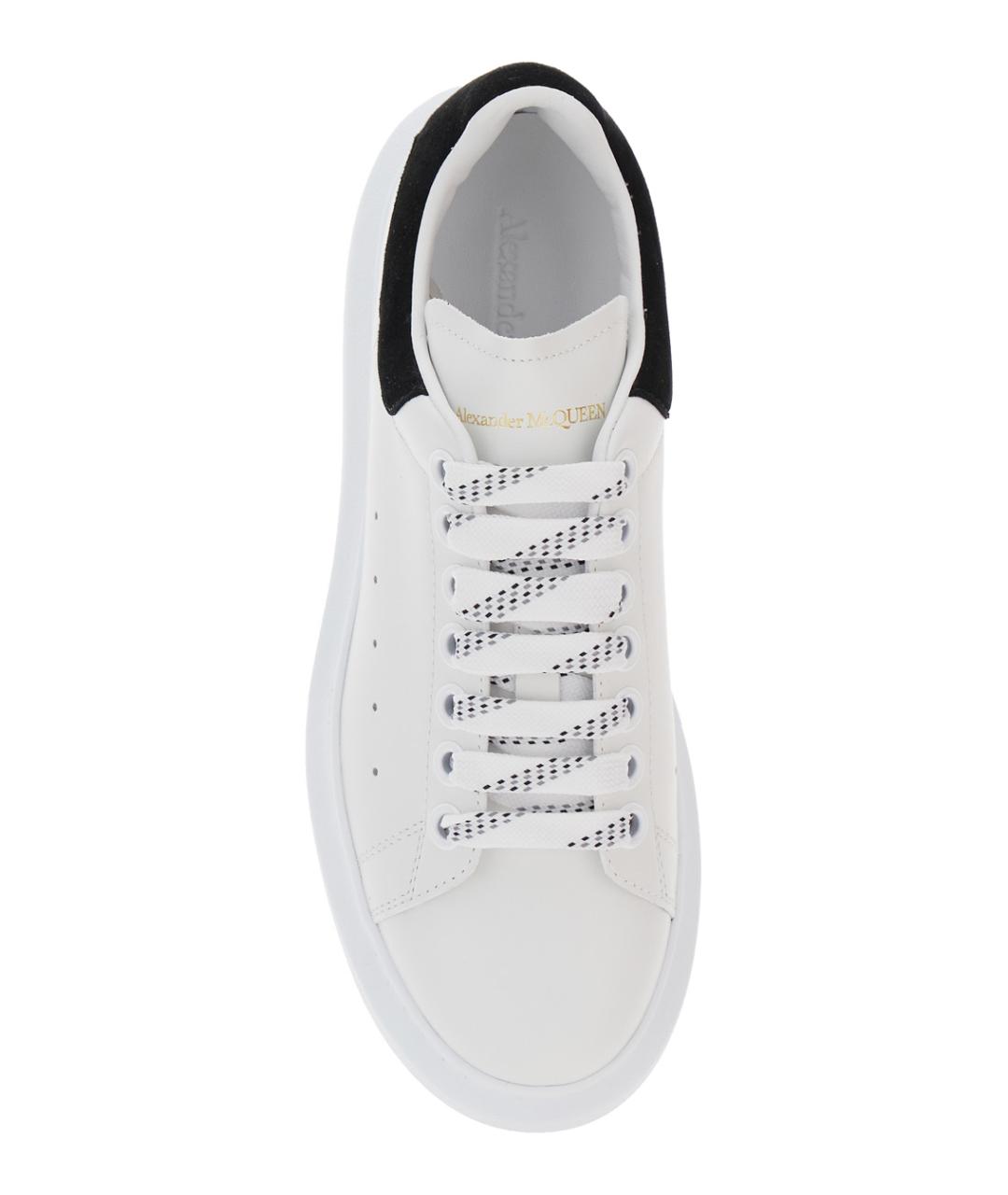 ALEXANDER MCQUEEN Белые кожаные кеды, фото 4