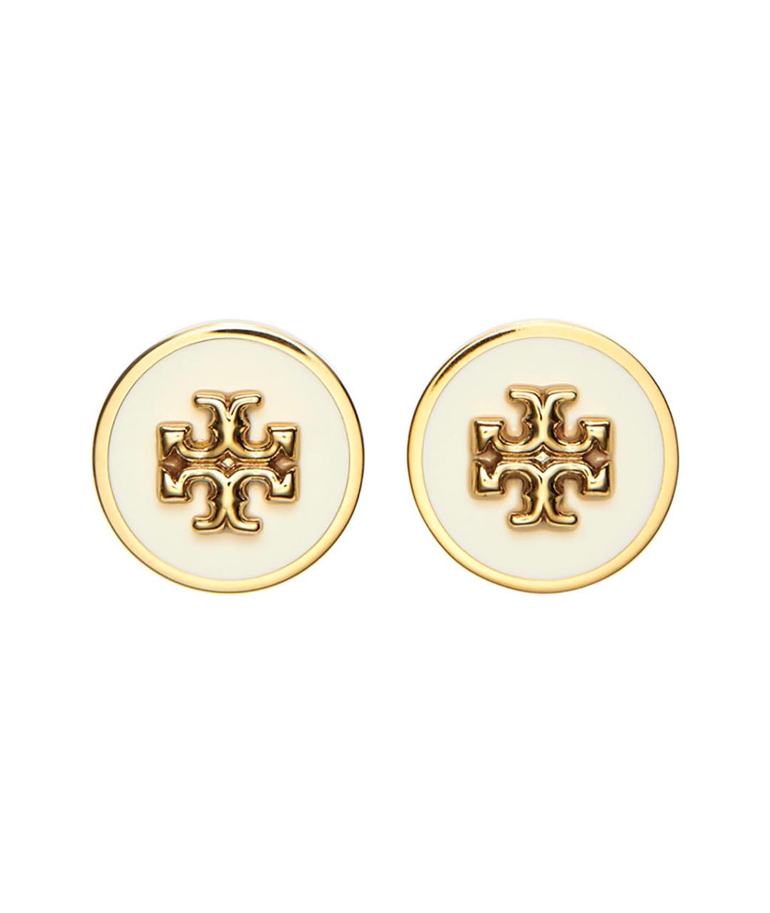 TORY BURCH Золотые металлические серьги, фото 1